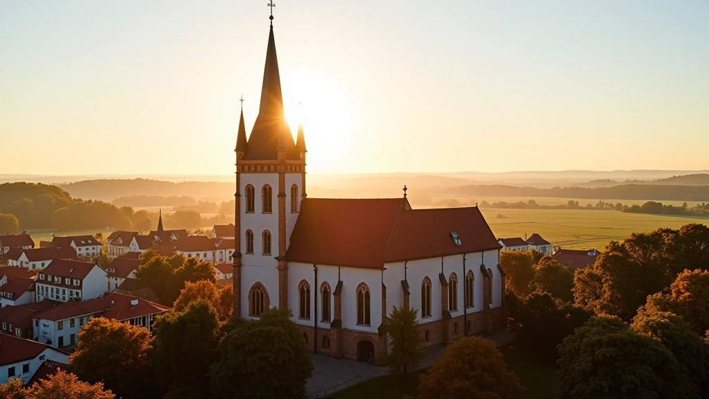 Tartu Toome kirik ülalt pilt, kaunis arhitektuuri detailidega, päikese valguses